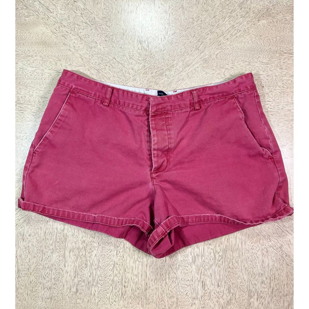 Vintage American Eagle Womens 10 Pink Chino Shorts 100% Cotton Y2K AEO